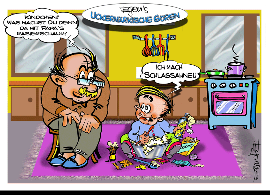 Cartoon: Serie: 'Uckermärkische Gören' 2012 1