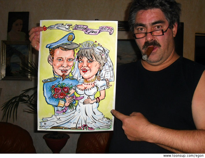 Illustration: Hochzeitskarte 2