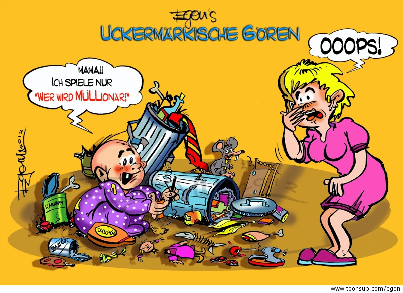 Cartoon: Serie: 'Uckermärkische Gören' 2012 1