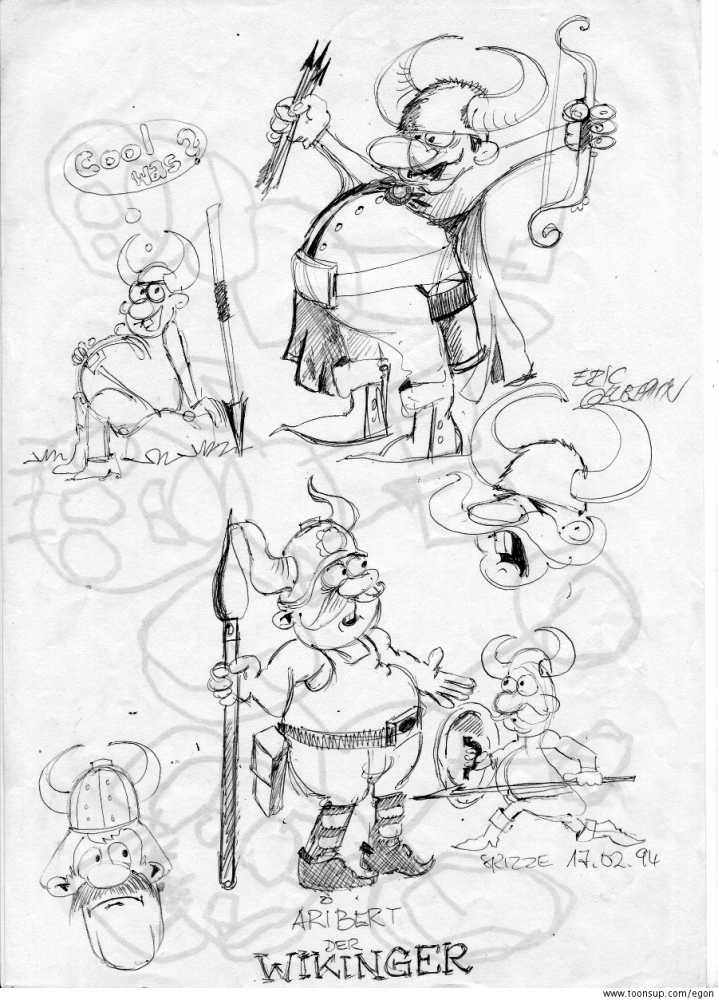 Cartoon: EinFast 'URaltScribble'meiner Cartoonfolge'Aribert' 1