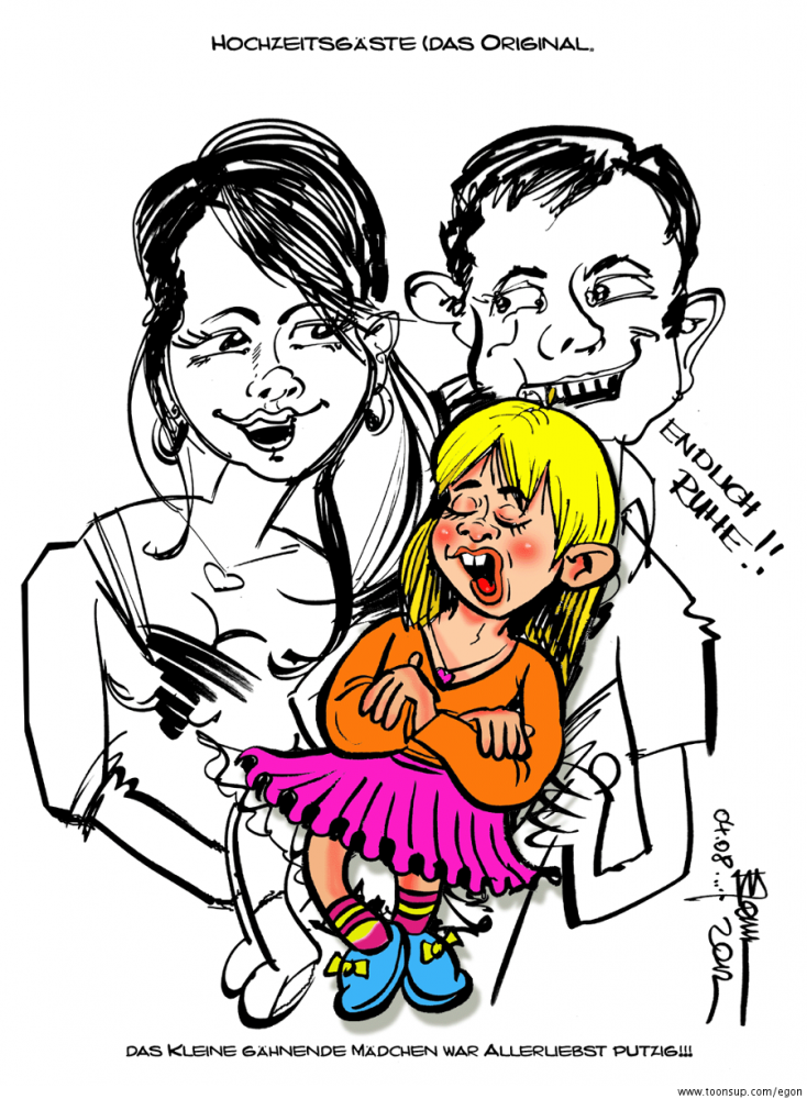 Cartoon: Schnellzeichnung mit MomentKlick,Ausarbeitung color. 3