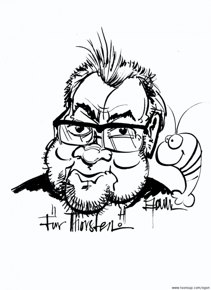 Cartoon: PortraitKarikatur eines Kollegen.... 1