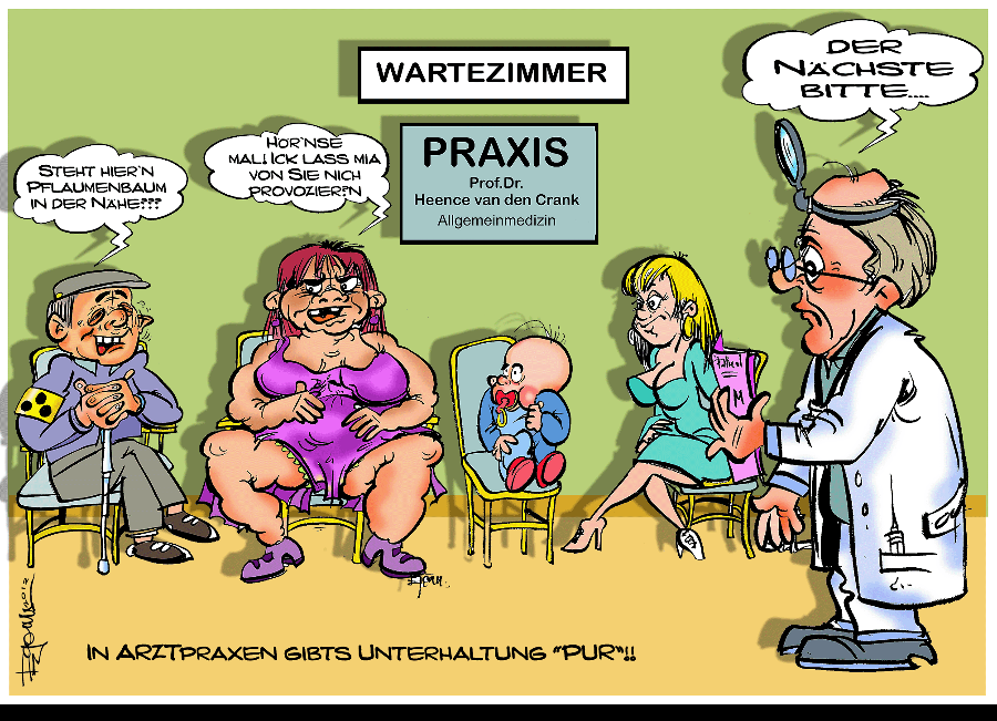 Cartoon: BLIND Date im Wartezimmer..... 1