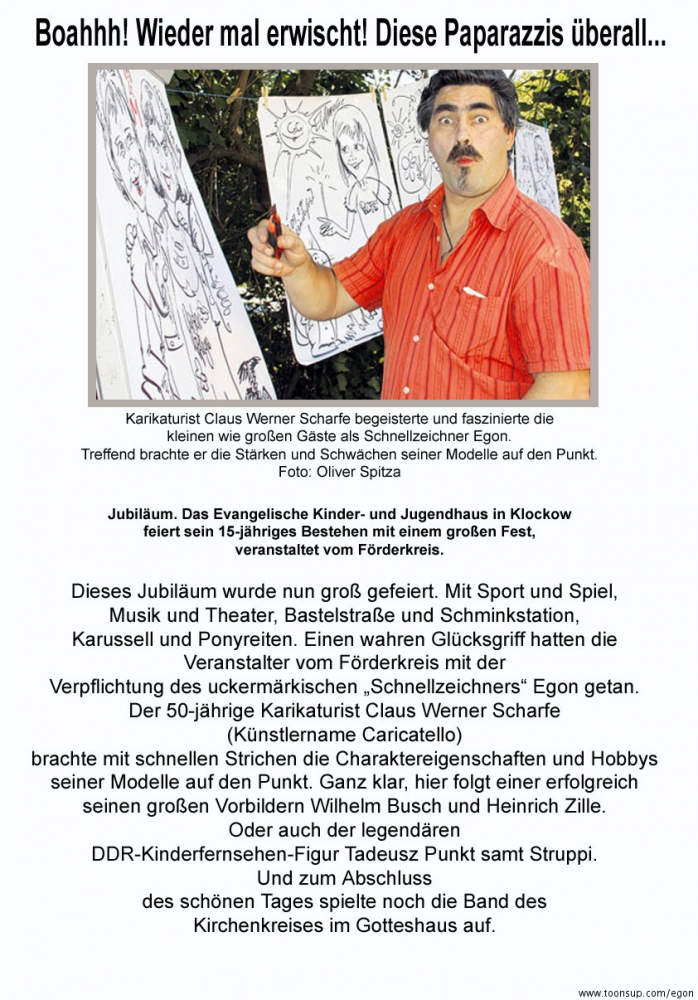 Cartoon: Werbung inb eigener sache (Presse) 2