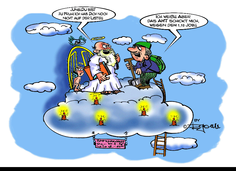 Cartoon: Göttlicher Job! 1