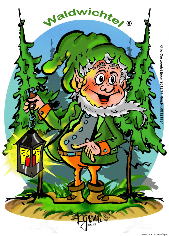 Cartoon: Auftragsarbeit:Naturkindergarten 2