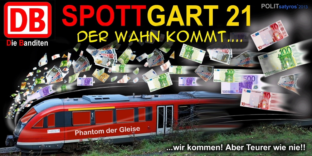 Concept Art / Character Design: Nicht Stuttgart 21: SPOTTgart 21/2013'Das Milliardengrab' 1