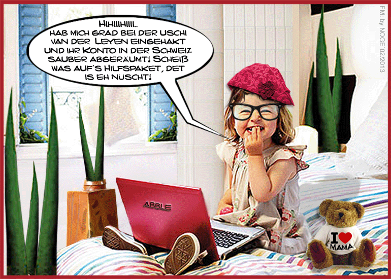 Cartoon: Eine clevere Hackerin!! 1