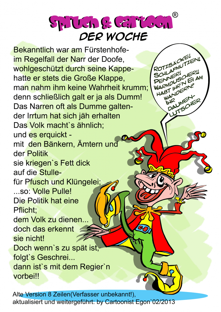 Cartoon: Rosenmontag Politisch 1