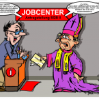 Papstabdankung und Beantragung beim Jobcenter