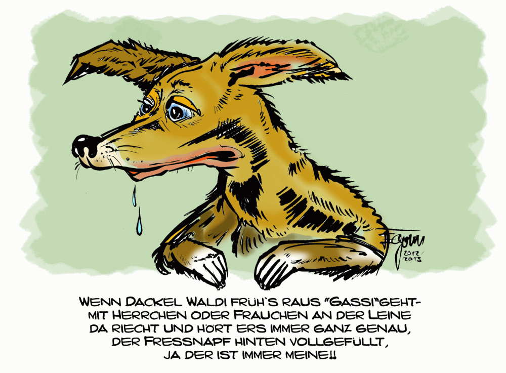 Illustration: Dackel Waldi 2