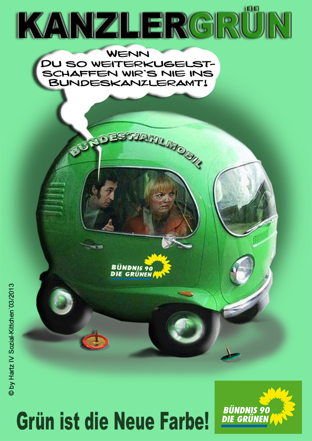 Concept Art / Character Design: Politbarometer Nr 5 ('Hartz IV-Satire-Küche') 3