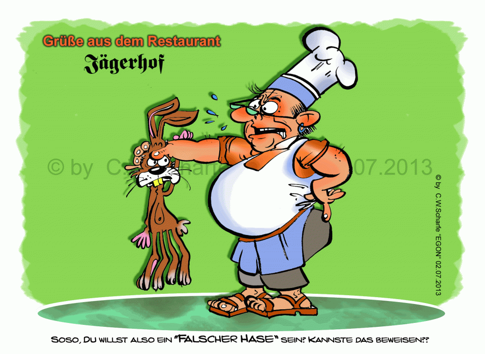 Cartoon: Falscher Hase aber richtig! 1