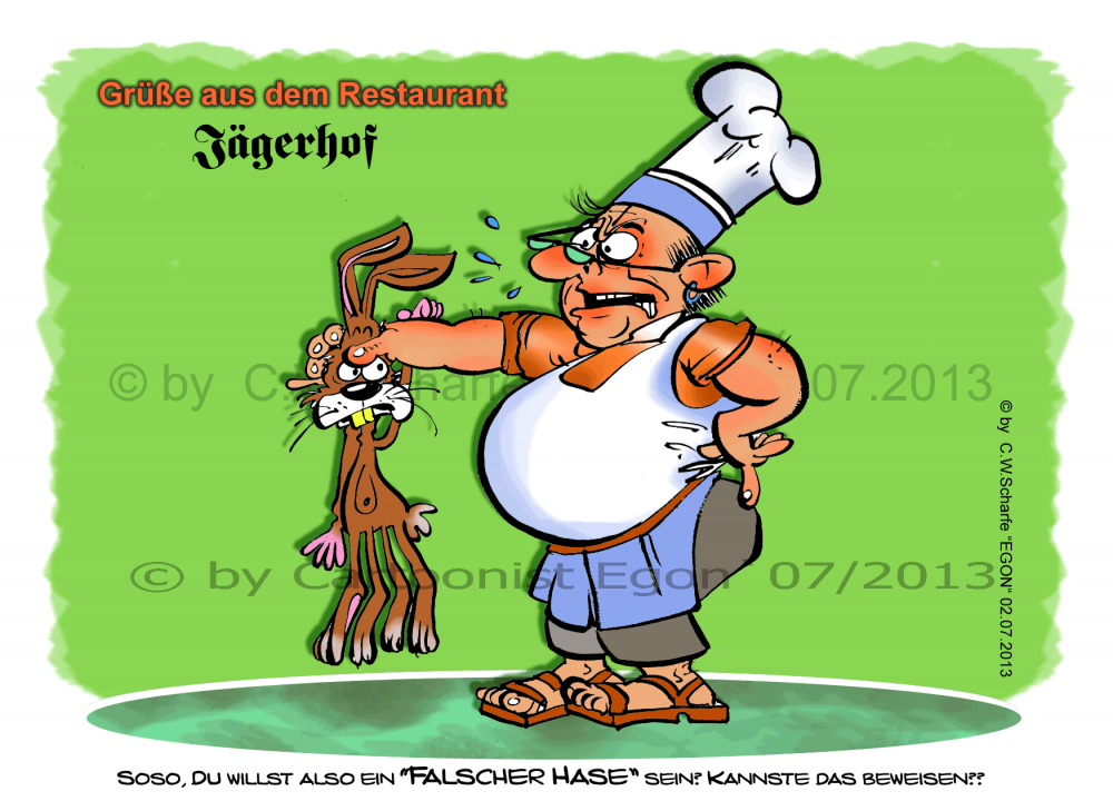 Cartoon: ToonNr4 (Restaurant Spass-Card) 1