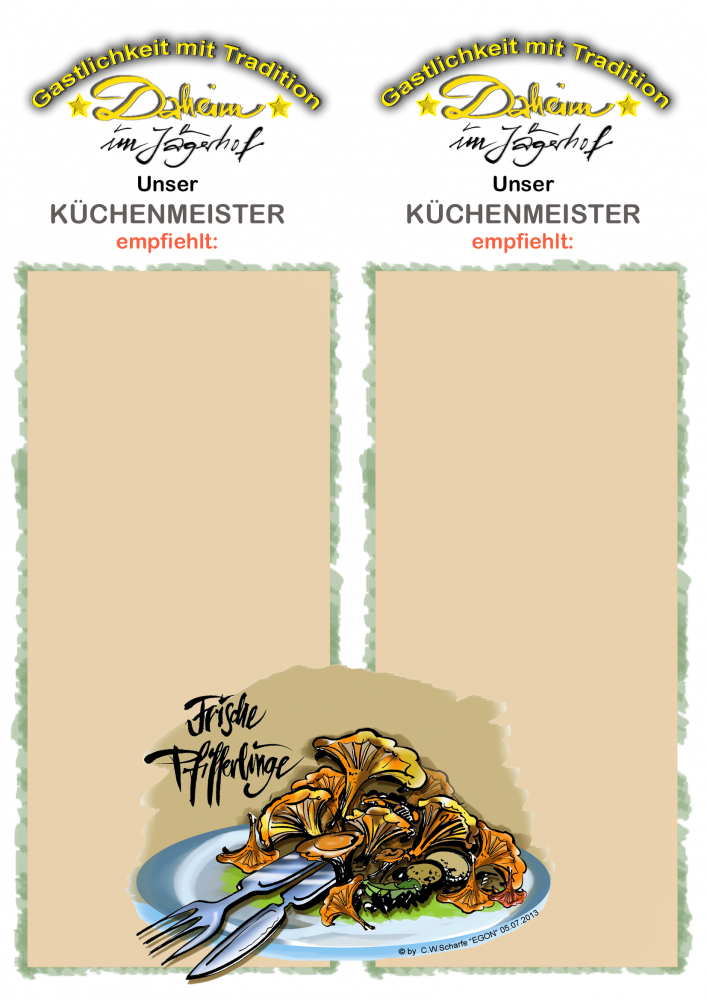 Illustration: Speisekarten 5