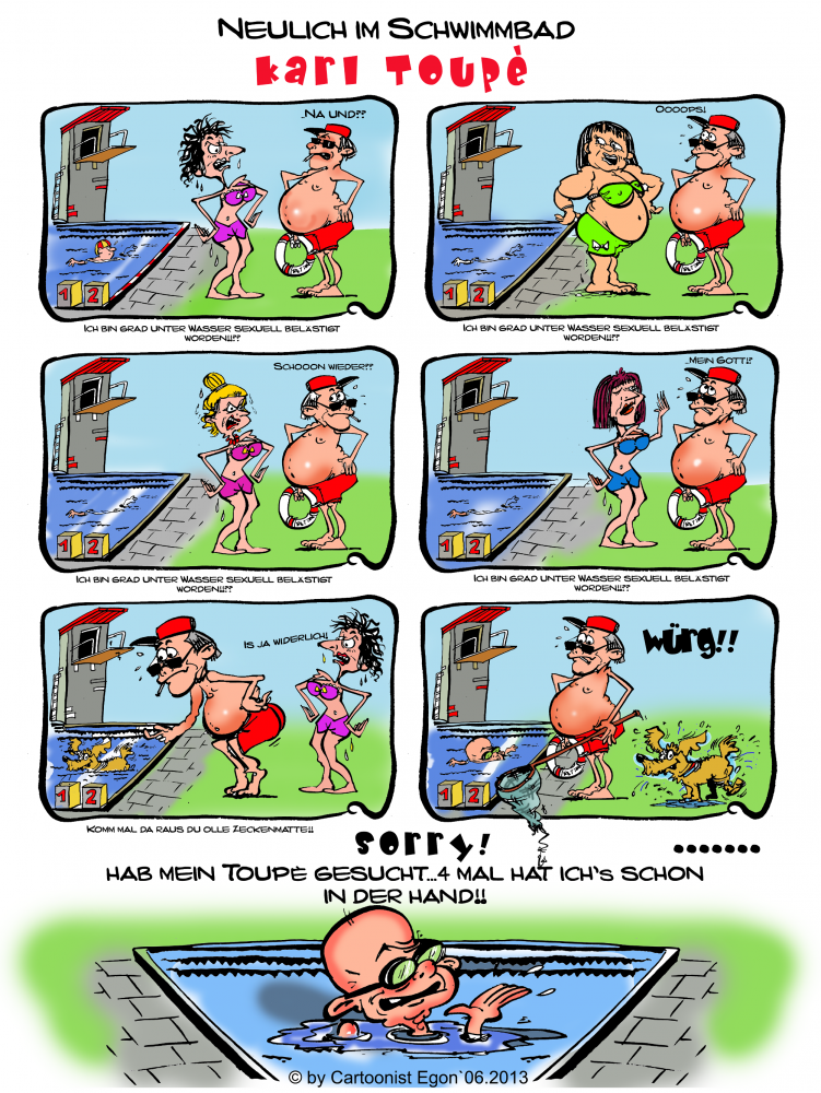Illustration: Neulich im Schwimmbad 2