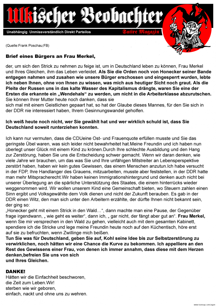 Illustration: ULKischer Beobachter(Satireblatt)Illustrationen& Vignetten 12