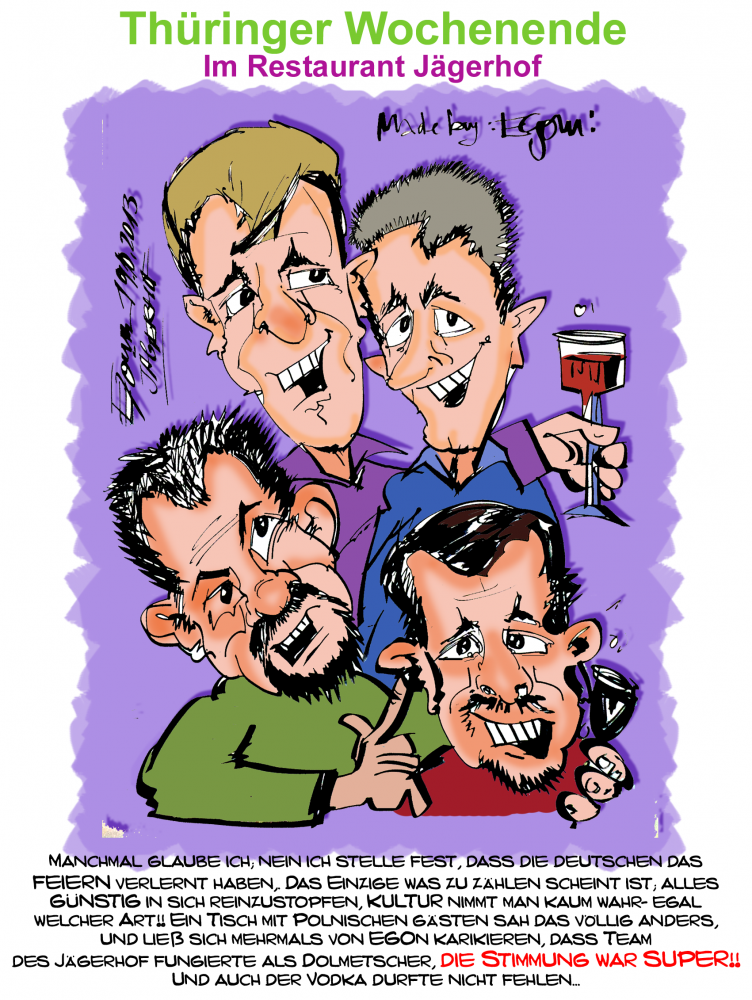 Comic: restaurant Jägerhof,uckermak 'Thüringen WE' 3