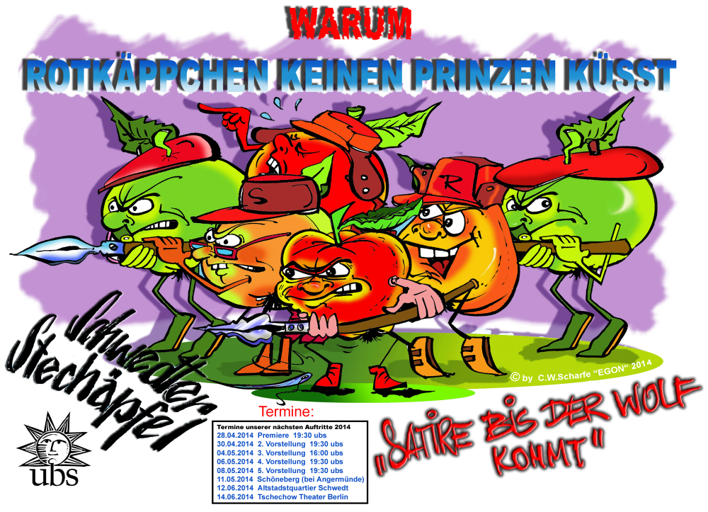 Illustration: Poster/Plakat für unser senioren KABARETT 2014 1