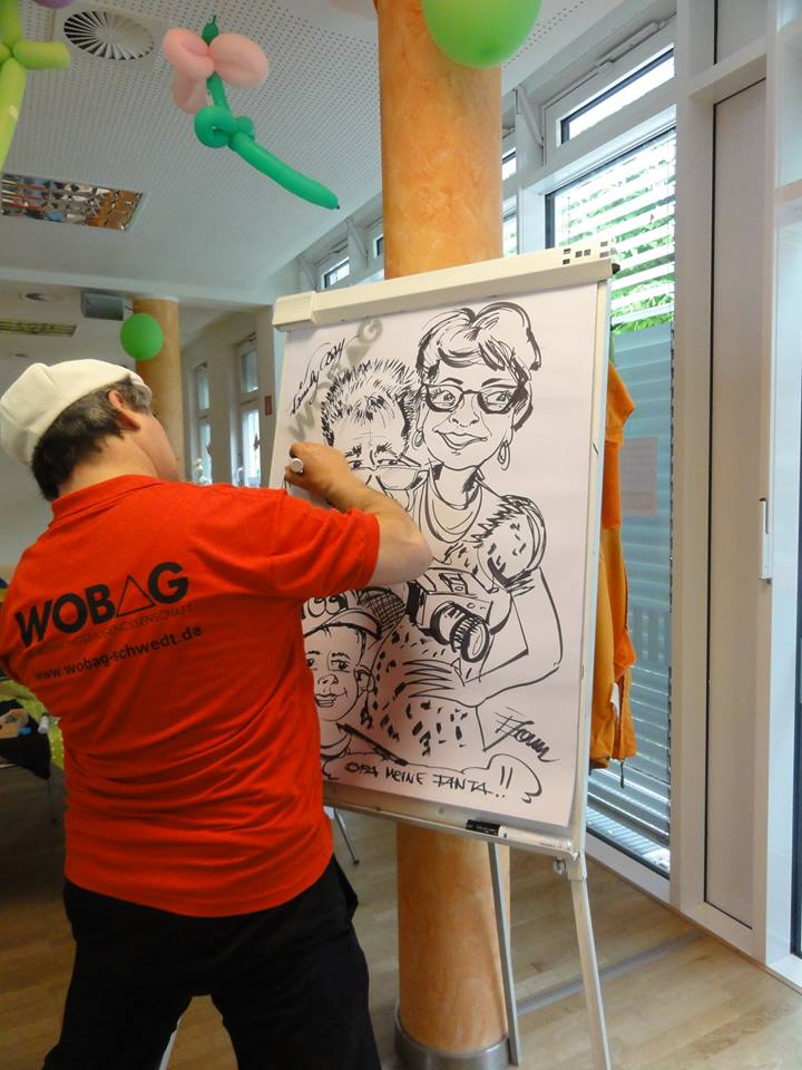 Concept Art / Character Design: Cartoonist & Schnellzeichner Egon on Action:Family-Day`14 3