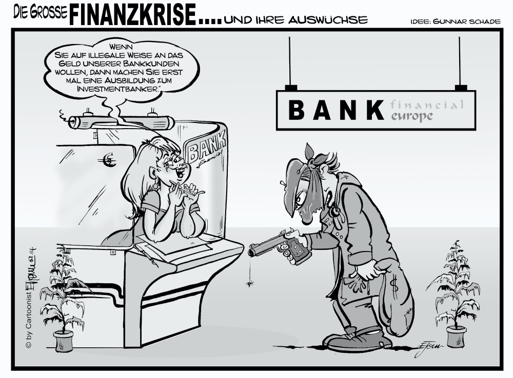 Cartoon: Variante 2 in Colo/s/w;grau (Auftragsarbeit) 2