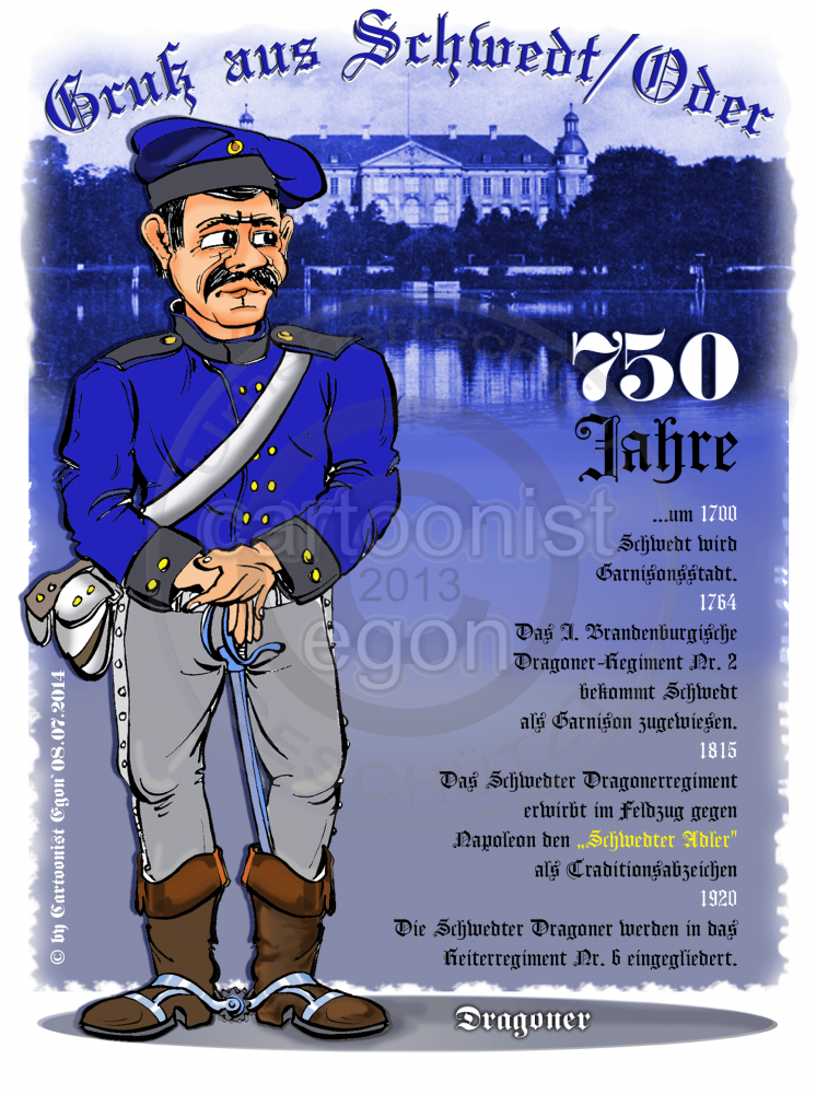 Illustration: Jubiläumsposter 750 Jahre SDT 1