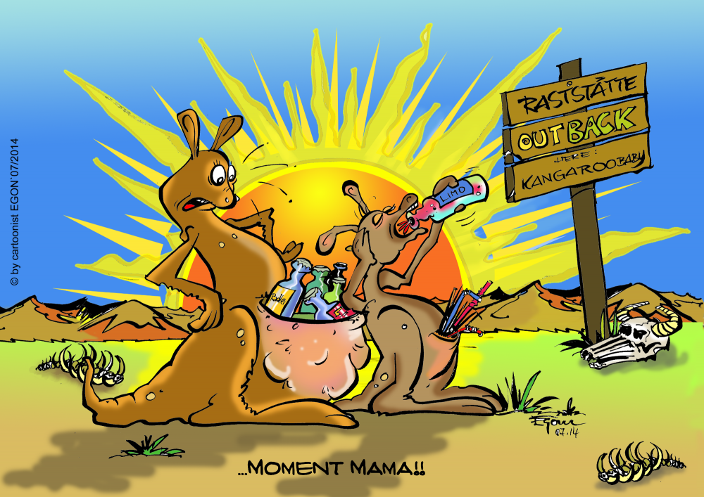 Cartoon: OUTback Raststätte 1