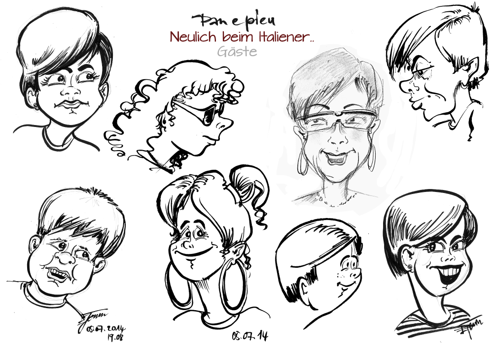 Concept Art / Character Design: wenn Egon auf reisen geht: Heute Pizzeria PAN e PIEU 7