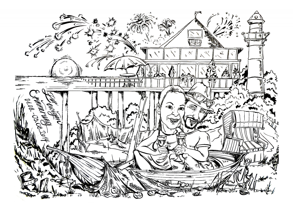 Illustration: Usedom:Ahlbeck-Heringsdorf-Feurwerk..Bild(auftrag) 1