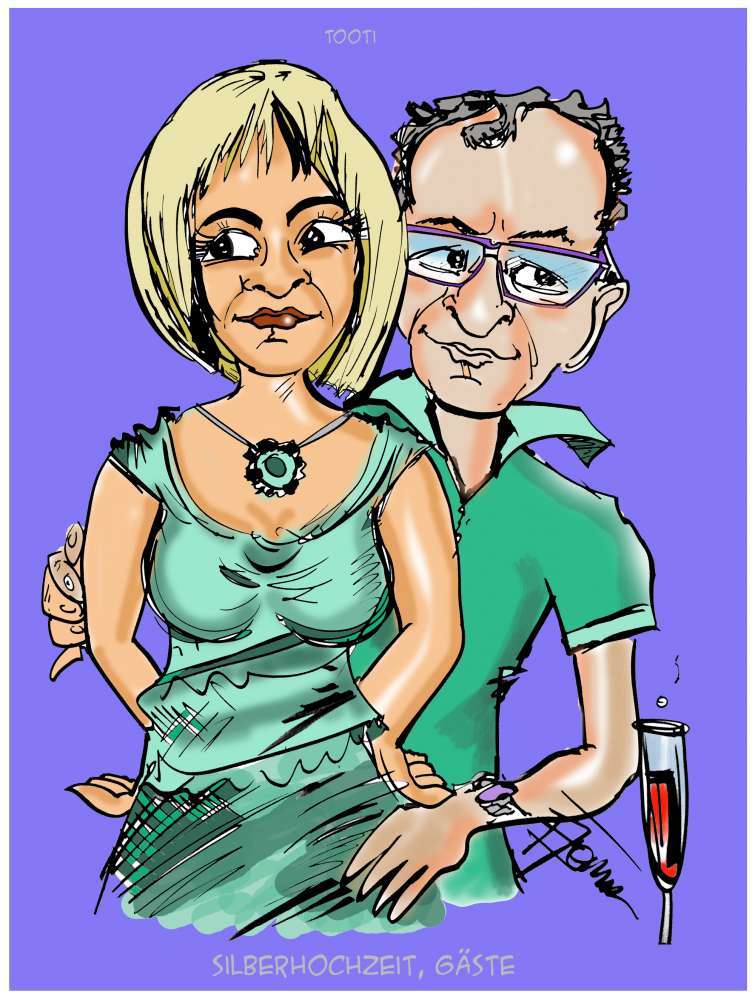 Illustration: Impressionen,Gäste, einer Silberhochzeit...teil1 2