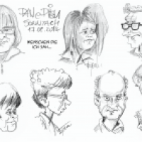 Pan e Pieu=Brot und mehr...Livekarikaturen von Gästen...