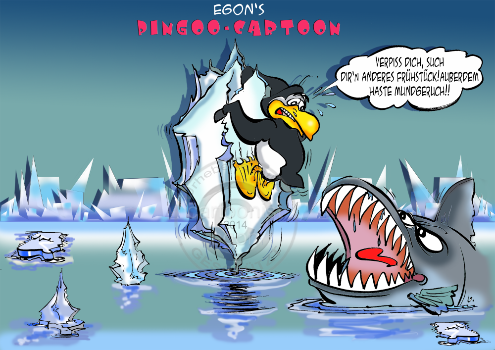 Cartoon: PingooToonserie....Fressen 1