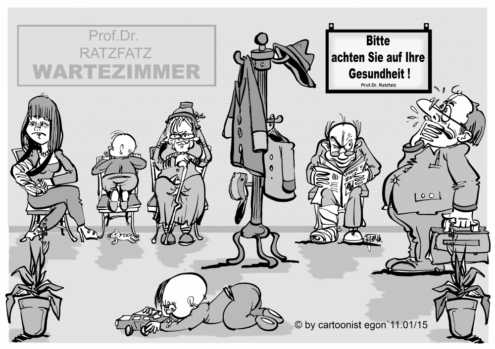 Cartoon: Arztbesuch 2015 1