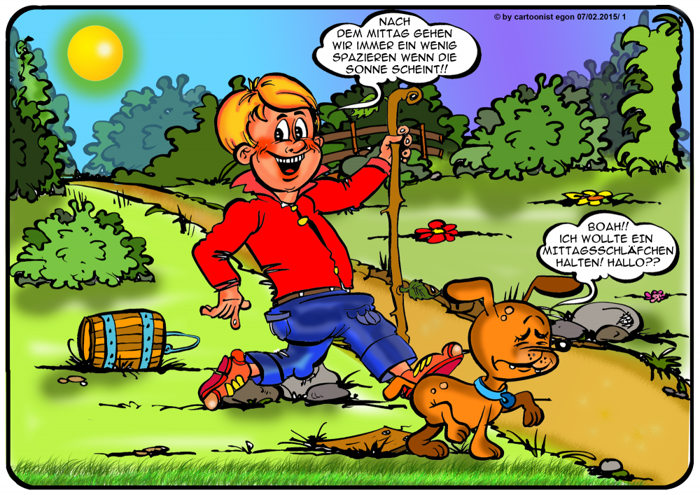 Comic: Wobi & Bags FrühjahresSpaziergang Serie 5 2