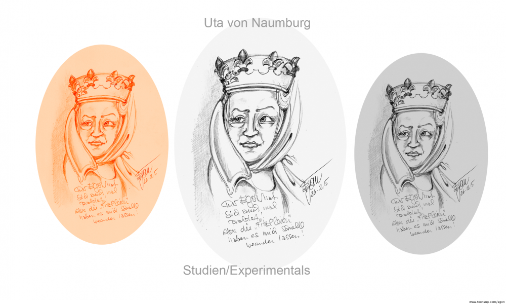 Concept Art / Character Design: Uta von Naumburg (Nach Büste) 1