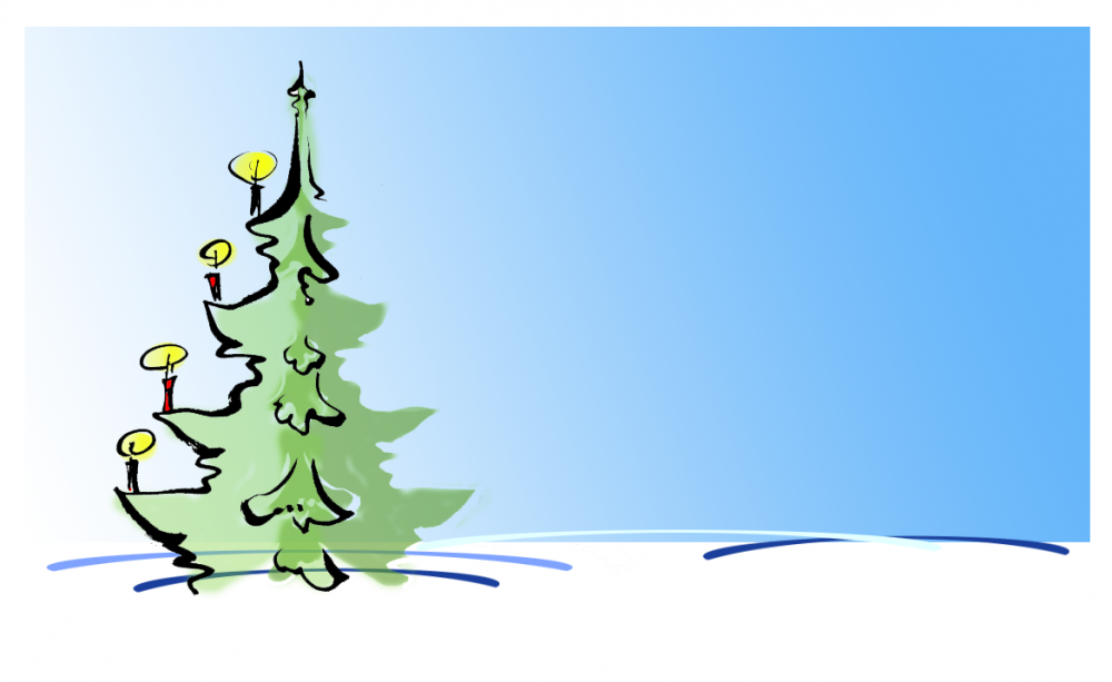 Illustration: Weihnachtscollecione und Packetkärtchen..2015 19