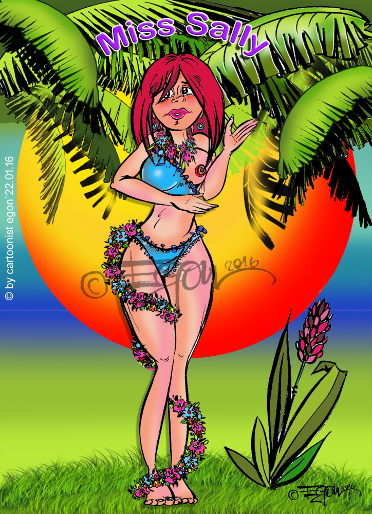 Illustration: Miss Sally,Mädchen,Nr 6 1
