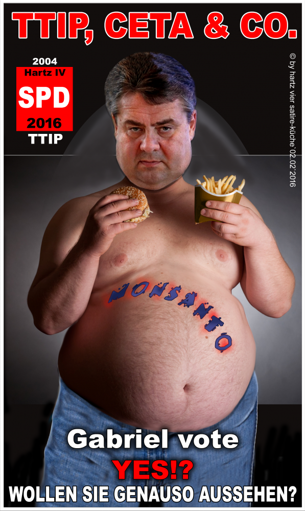 Concept Art / Character Design: TTIP,CETA,MONSANTO, BAYER und Co. 1