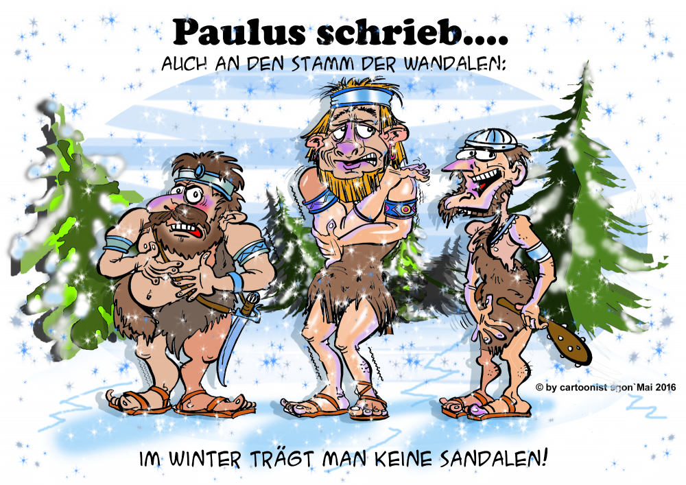 Cartoon: Aus der Folge 'Paulus schrieb....'  Wandalen 1