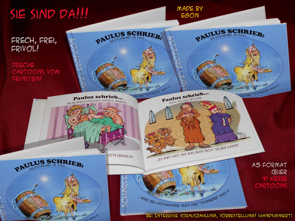 Comic: Buch A5 quer, s/w & colo, Scharfes Erotikon,'Paulus schrieb...' 1