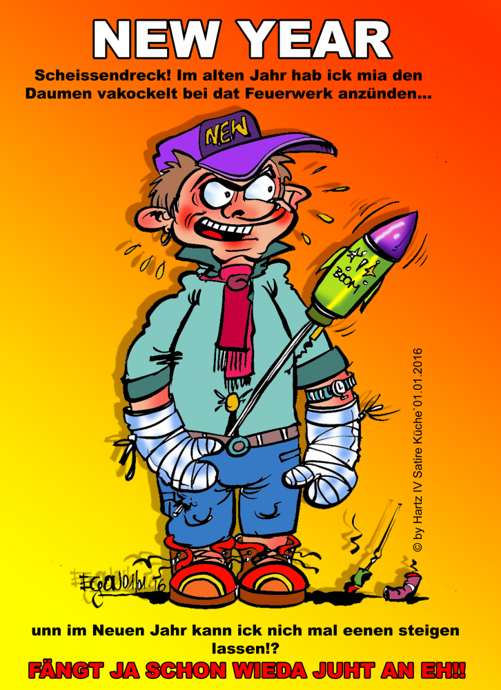 Cartoon: neujahrespanne handicap 1