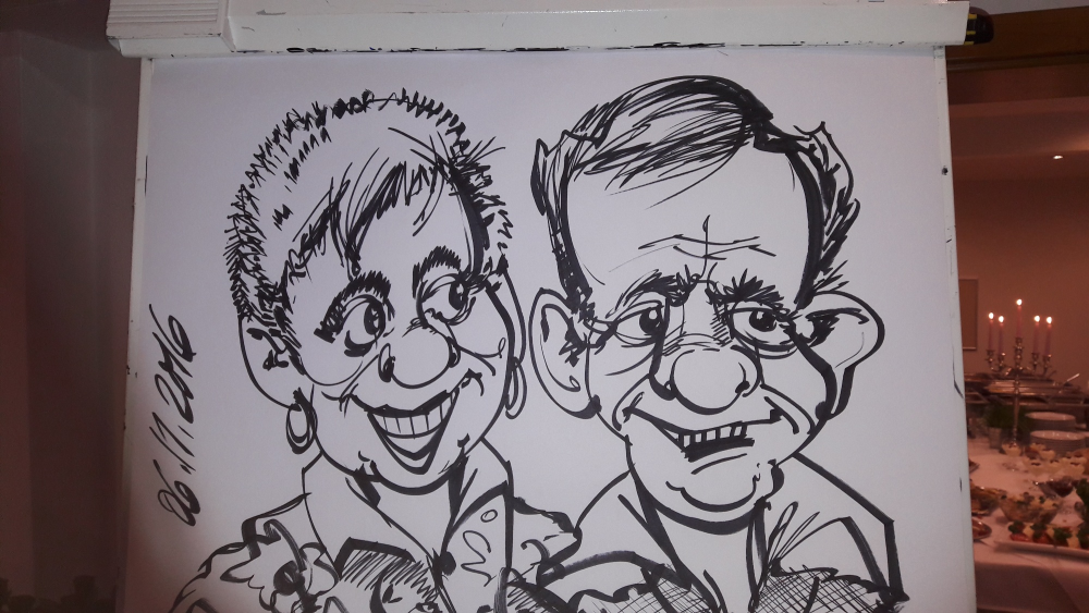 Illustration: Schnellzeichnungen während eines 90igsten Geburtstages 10