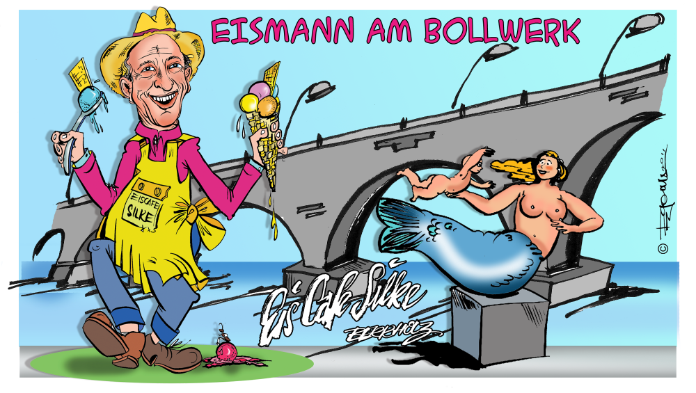 Cartoon: Eismann vom Schwedter Bollwerk 1 1