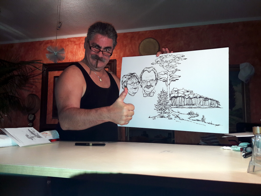 Concept Art / Character Design: Lieber von Egon karikiert; als vom Leben gezeichnet! 1