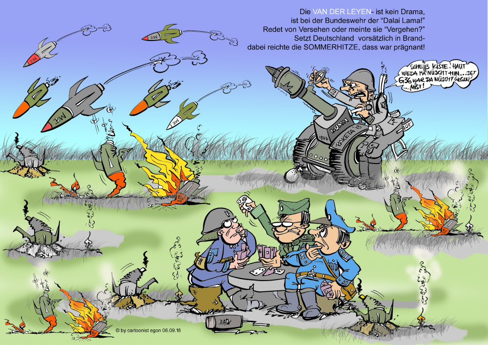 Cartoon: Bundeswehr 'BrandHerdGruppe' 1