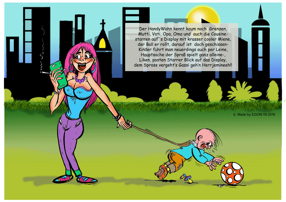 Cartoon: Handy-Smartphone-tablet Alarm 1