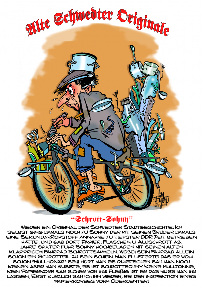 Comic: UPdate meiner Schwedter Originale,version 2019,14 Jahre war Paus 1
