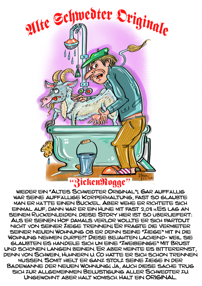 Comic: UPdate meiner Schwedter Originale,version 2019,14 Jahre war Paus 9