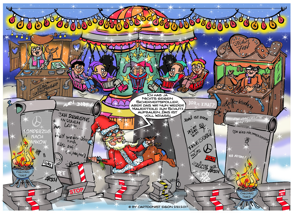 Cartoon: Weihnachts- Rummel-Platz 1