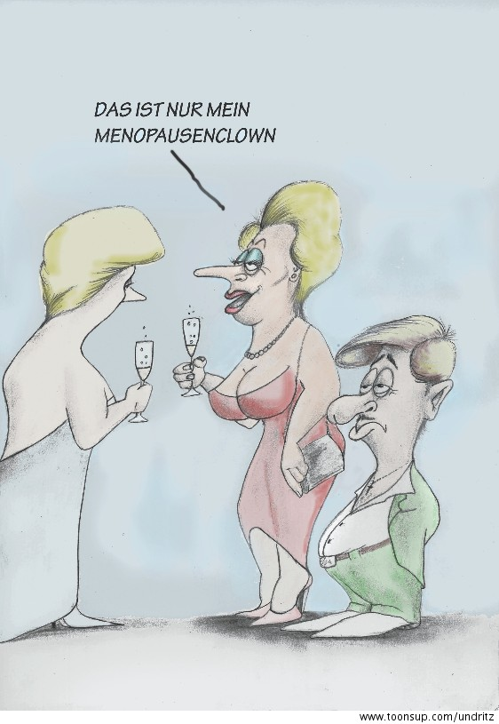Cartoon: Menopausenclown 1